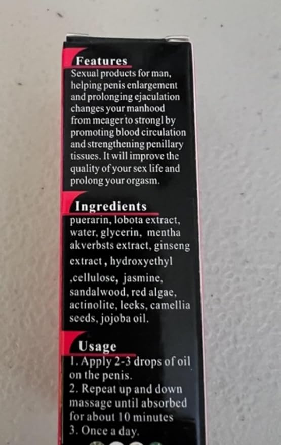 Men's Massage & Enlargement Essential Oil – 10ml Bottle (3)
