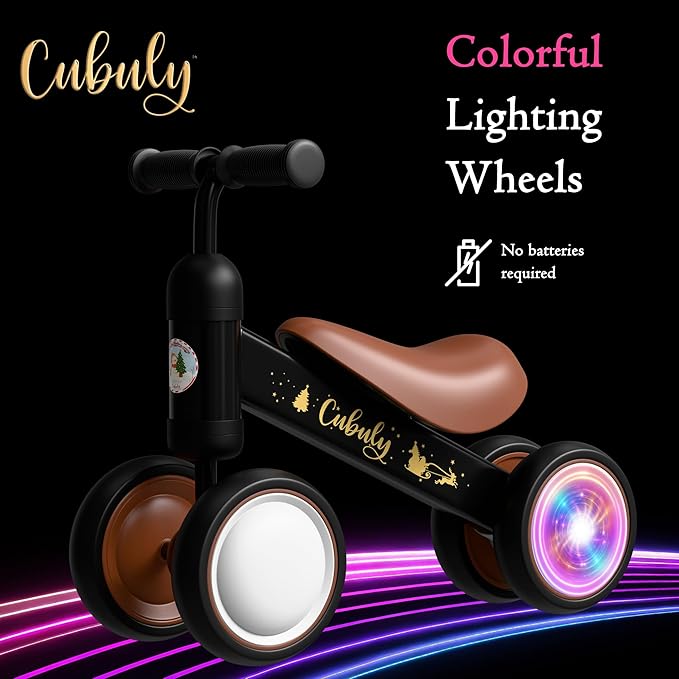Baby Balance Bike for 1-3 Year – First Birthday Boy Girl Gifts 12-36 Month Mini Bike|Colorful Lighting Wheels|Ride on Toys |Toddler Balance Bike 1-3 Indoor/Outdoor Bike