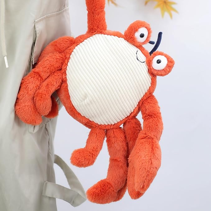 RECUR Plush King Crab Stuffed Animals,Soft Plushie,12 Inches,Adorable Gift for All Ages