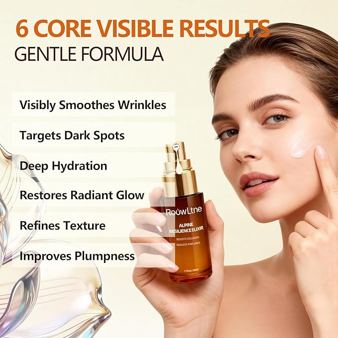 RoowLtne Retinol Serum for Face & Neck,Anti Aging Face Serum with Collagen & Boost Hydration Formula,Targets Wrinkles, Fine Lines& Skin Firming Treatment for All Skin Types-Day/Night,1.7Fl Oz.