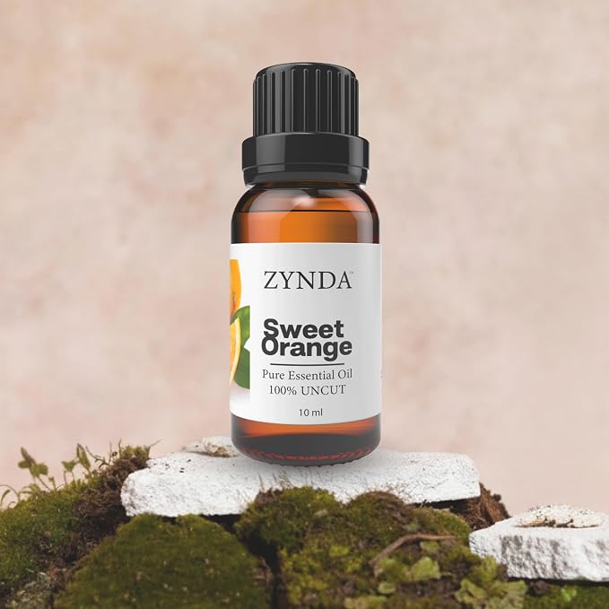 Sweet Orange Essential Oils – 100% Pure & Natural | Lab-Tested • Uncut • Raw • Very Potent Citrus Aromatherapy Oil | Orange Essential Oil Organic for Diffuser & Skin Uplifting & Refreshing 10ML