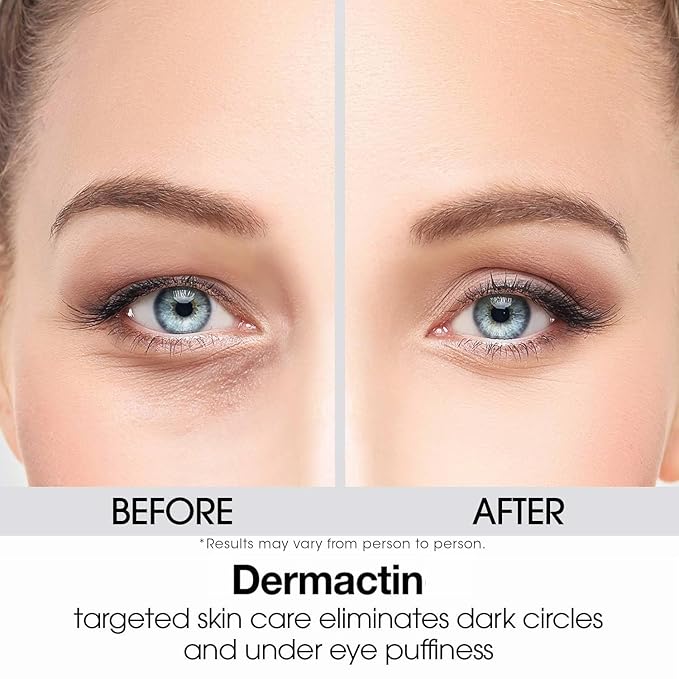 Dermactin Upper Eyelid Cream 1 oz. Firms & Tones Sagging & Drooping Skin On Upper Eye Lids, for Younger, More Vibrant & Alert Appearance, for Sensitive Skin In The Eyelids