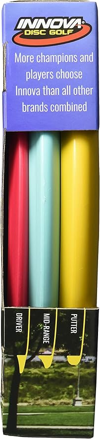Innova Disc Golf Set – Driver, Mid-Range & Putter, Comfortable DX Plastic, Colors May Vary (3 Pack)