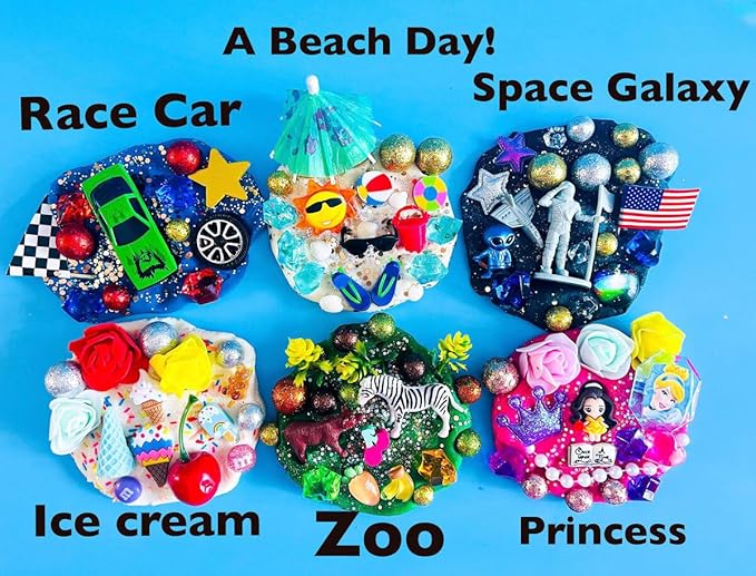 MAGIC Play dough Jars, Play dough kit,Kids Party Favors, Goodie Bags,Birthday Party Favors, Playdoh, Birthday gift for kids, girls boys gift (Princess)
