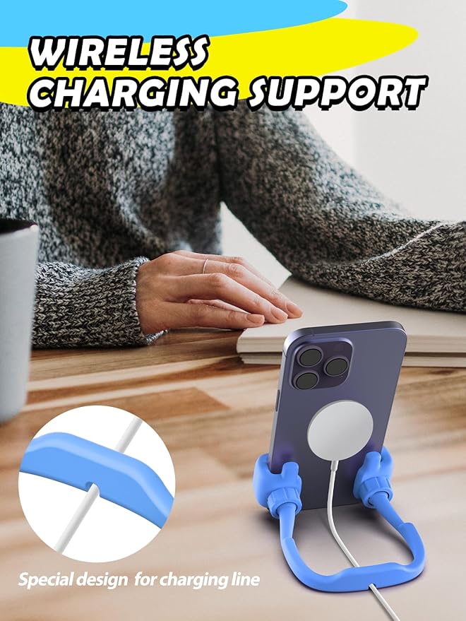 Gifts for Teens Boys Girls Valentines Kids Cell Phone Stand: Upgrade Adjustable Thumbs Up Lazy Phone Holder for Desk Fun Birthday Gifts for Grandma Adults Husband Easter Basket Stuffers for Teens