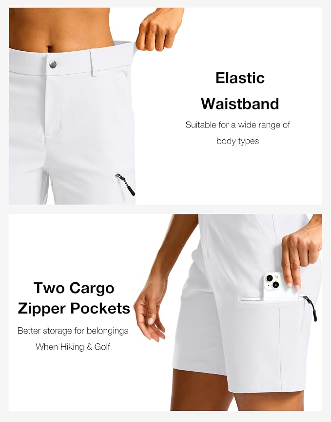 G Gradual Women's 7"/9" Hiking Cargo Shorts Quick Dry Lightweight Golf Outdoor Work Summer Travel Shorts with Pockets