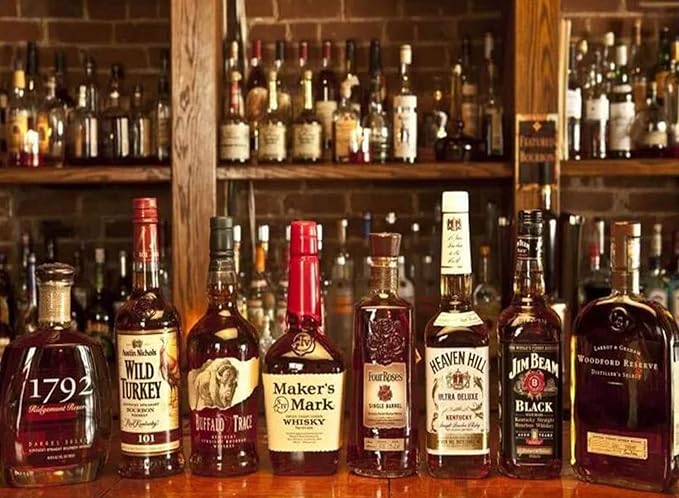 Jigsaw Puzzles for Adults 1000 Piece High Challenging DIY Large Puzzle Educational Toy Funny Family Games Unique Home Decor (Whisky)