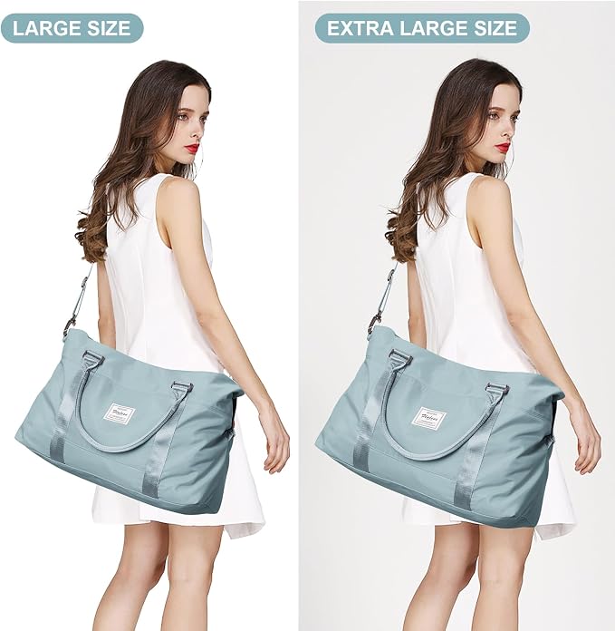 Travel Duffel Bag, Carry On Overnight Weekender Bags for Women | Travel Bag with Wet Pocket & Trolley Sleeve, For Spirit Airlines 18x14x8 Personal Item Bag