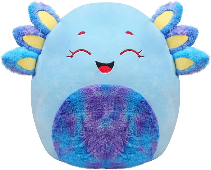20-Inch Blue Axolotl Plush Pillow Jumbo Axolotl Throw Pillow Cute Plush Toy Giant Soft Hugging Stuffed Animal Birthday for Kids Adults