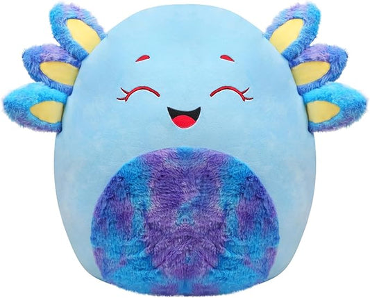 20-Inch Blue Axolotl Plush Pillow Jumbo Axolotl Throw Pillow Cute Plush Toy Giant Soft Hugging Stuffed Animal Birthday for Kids Adults