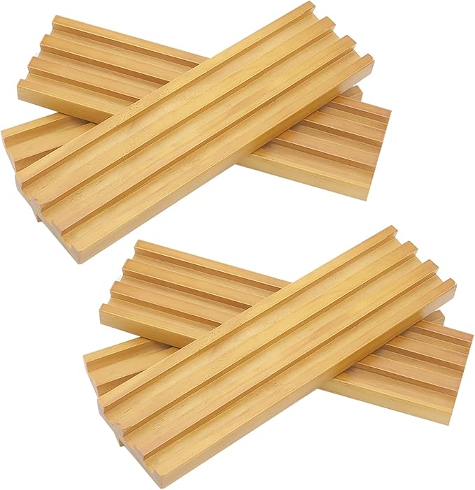 Wooden Domino Trays/Racks Set of 8 Mexican Train Domino Trays/Racks Double 12 Tiles Holders Rack Domino Tiles Holders Domino Wood Holder (8 Wood Domino Organizers)