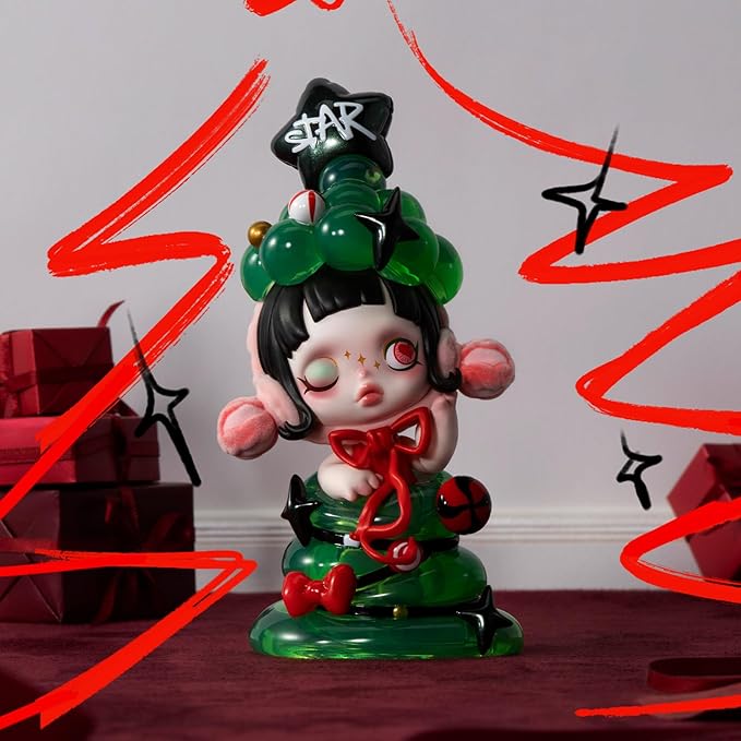 POP MART SKULLPANDA Wishing Time Series Blind Box Figures, Random Design Action Figures, Collectible Toys, Home Decorations, Holiday Birthday Gifts, Single Box