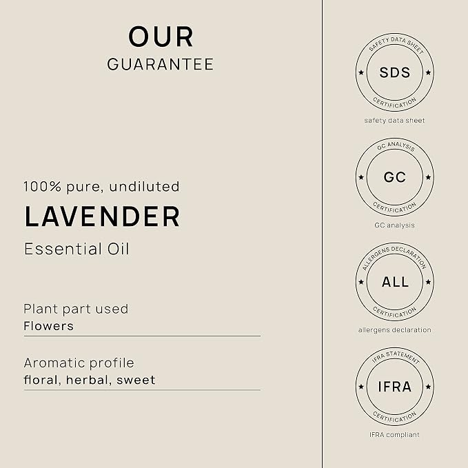 VINEVIDA Lavender 40/42 Essential Oil - Gallon Lavender 40/42 Oil Undiluted - Bulk Gallon Essential Oil for Soap Making