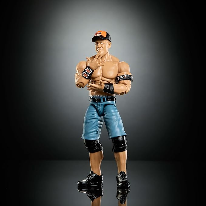 Mattel WWE Elite Collection Action Figure & Accessories, Premium Live Event John Cena Set, Wrestlemania with Sam Roberts Build-A-Figure Parts