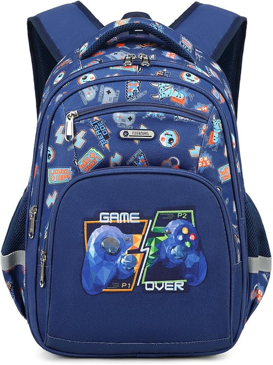 Cusangel Kids school Backpack with lunch bag for Girls,Elementary 6-10years Bookbag nylon large capacity backpack,Daypack