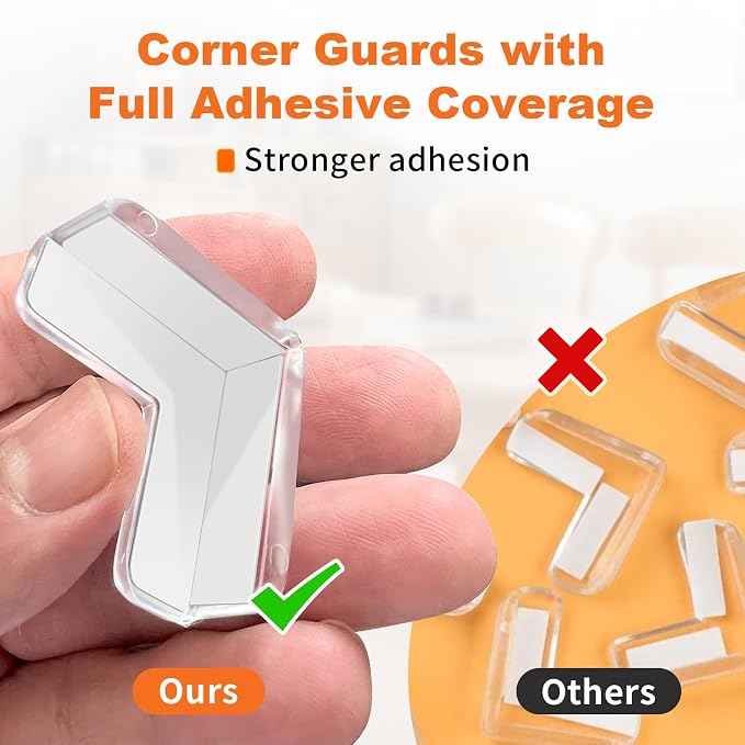 Corner Guards, (28 Pack) Corner Protectors Baby Proof Corners and Edges Furniture Table Protectors Corner Covers Baby Safety Bumpers Cushion, Baby Proofing, Clear
