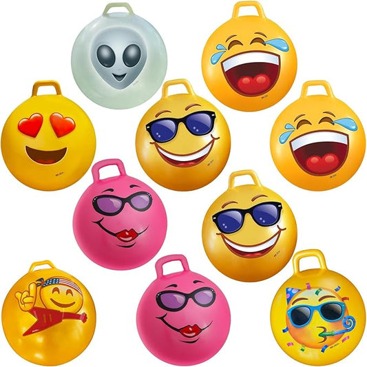 WALIKI Hopper Ball Party Pack | Set of 10 Bouncy Balls for 3 4 5 6 Year Olds | Fun Outdoor Birthday Games & Party Favors