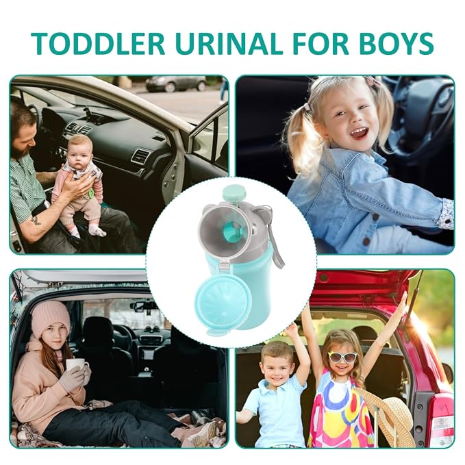 Hemoton Baby Boy Potty Car Urinal Portable Toddler Travel Toilet Leak-Proof Emergency Pee Training Cup for Road Trips Camping Outdoor