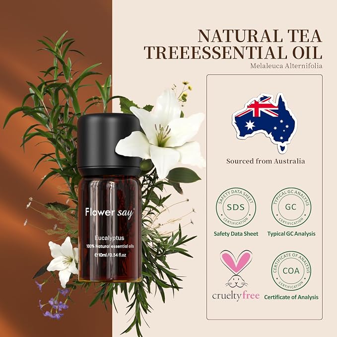 USDA Certified Organic Eucalyptus Essential Oil – 100% Pure & Natural, Undiluted Therapeutic Grade Aromatherapy Oil for Diffuser, Massage, Skin & Hair Care, DIY Soap & Candles – 0.34 Fl Oz (10 mL)