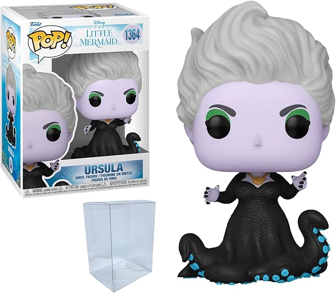 Live Action Little Mermaid Funko Pop with Protector Bundle - Includes Disney: Mermiad: Ursula #1364 Vinyl Figure Blue Salamander Emporium Plastic Case, (BSE-LAU-0523)