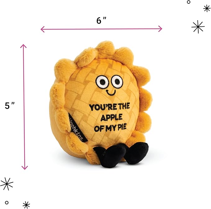 Pie Plushie - You're The Apple of My Pie Cute Apple Pie Plush, Food Plushie Gift for Kids