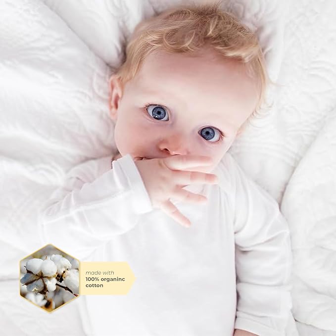 Burt's Bees Baby Bodysuits, Short Sleeve and Long Sleeve One-Pieces, 100% Organic Cotton