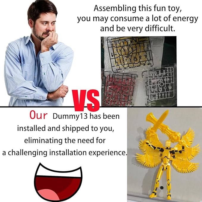 (Assembly Completed) T13 Action Figure Set,Titan 13 Robot Movable Action Figure,3D Printed T13 Articulated,Full Body Mechanical Doll,Christmas Birthday Gift for Kids Adult