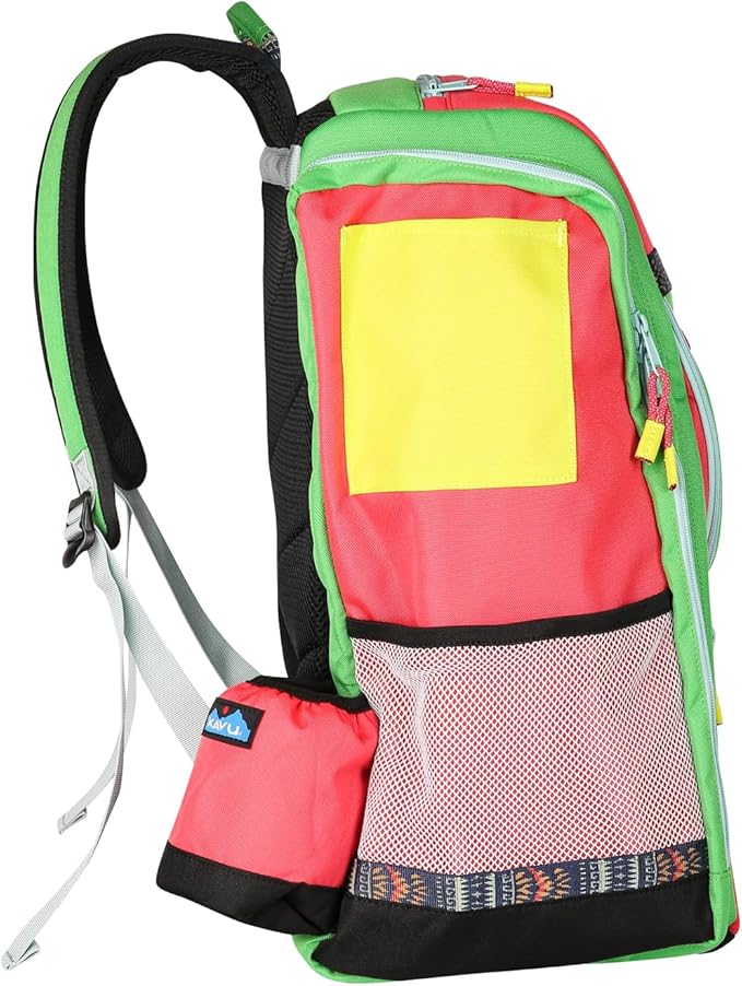 KAVU Pacific Rimshot Disc Golf Bag Padded Frisbee Holder Backpack - Carnival