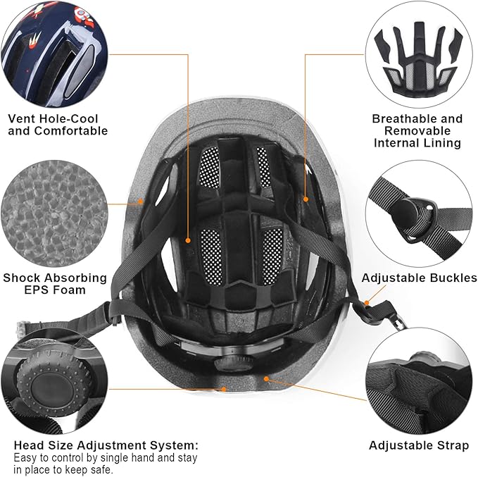 GLAF Baby Bike Helmet Toddler Helmets for 1 Year Old and up Infant Girls Boys Multi Sport Adjustable for Scooter Bicycle Skateboard Cycling
