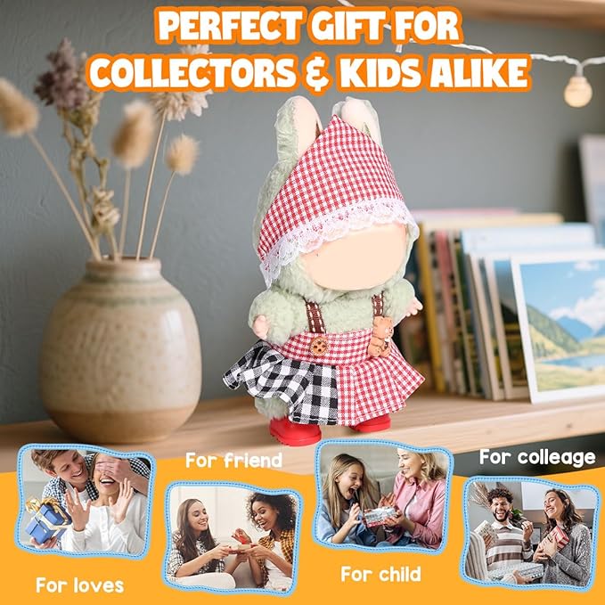 AICase for 17cm Doll Clothes/Outfit,Clothing Set for 17cm Doll,3 Piece Set Hat Clothing,Boys and Girls Stylish Adorable Clothes Accessories_07