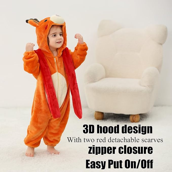 Baby Animal Costumes Unisex Toddler Outfit Halloween Dress Up Romper