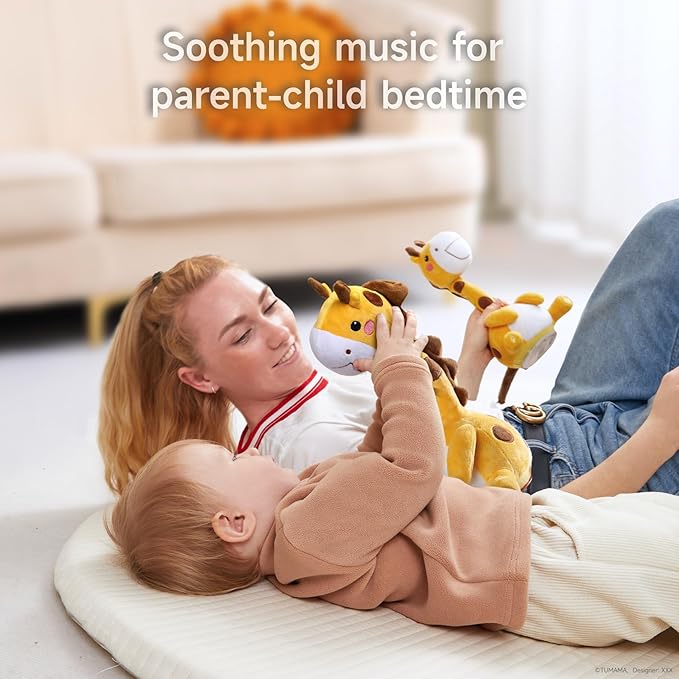 TUMAMA Dancing Talking Giraffe Toys, Mimicking Twisting Electronic Soft Plush Giraffe Toy with Record & Repeating What You Say, Singing Interactive Baby Toy for Toddler Boys Girls Gifts