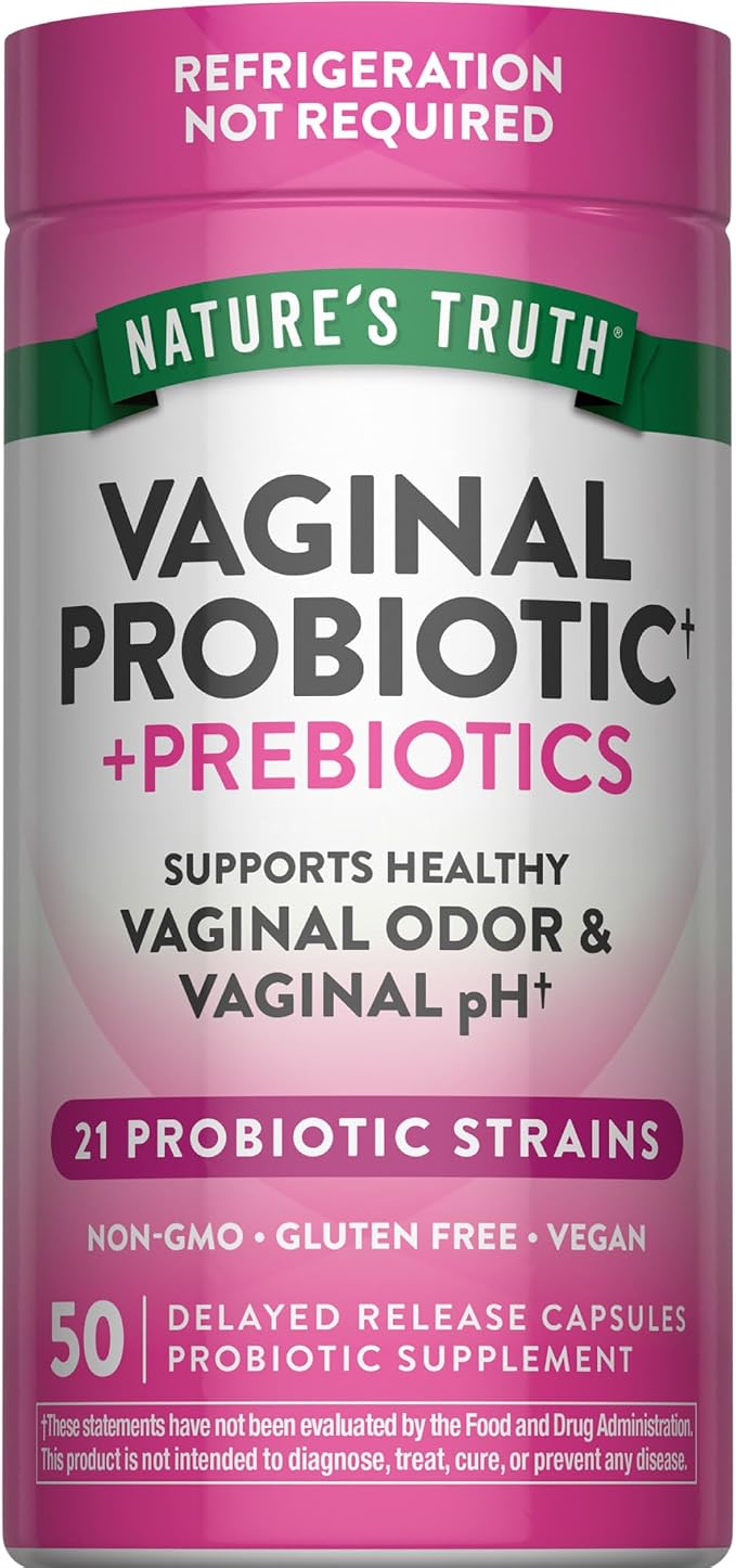 Nature's Truth Women's Probiotic Pills | 50 Capsules | 21 Probiotic Strains & Prebiotics | Vegan, Non-GMO & Gluten Free