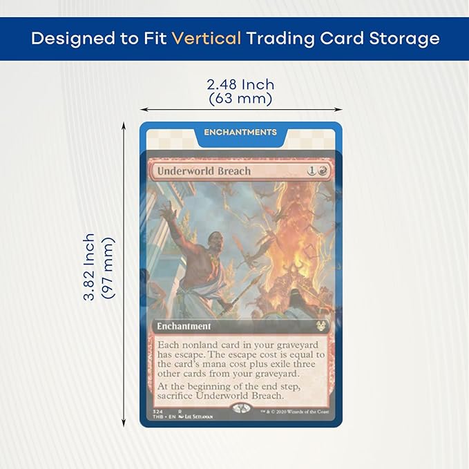 MTG Card Dividers for Storage Boxes, MTG Deck Box Dividers, Trading Card dividers, 2 Packs