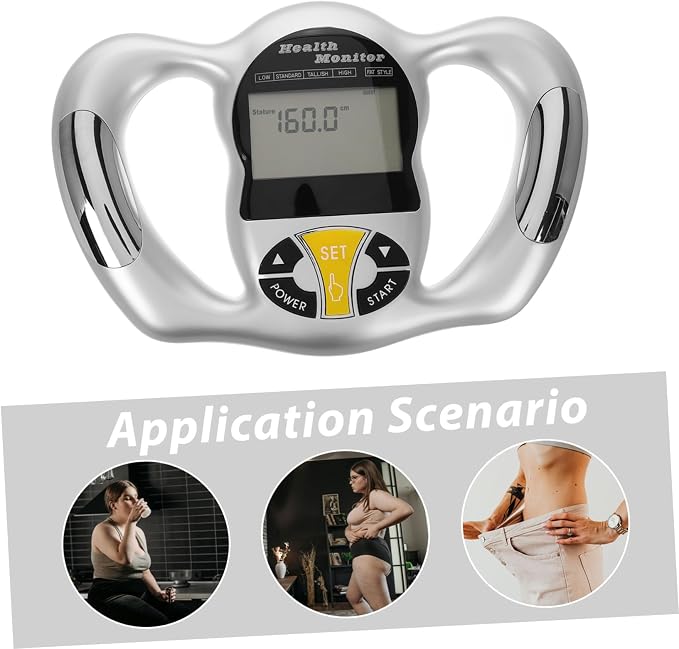 Digital Fat Loss Monitor Handheld Body Composition Measuring Device with Advanced BMI Analysis Portable Wellness Scanner for Accurate Percentage Assessment and Use