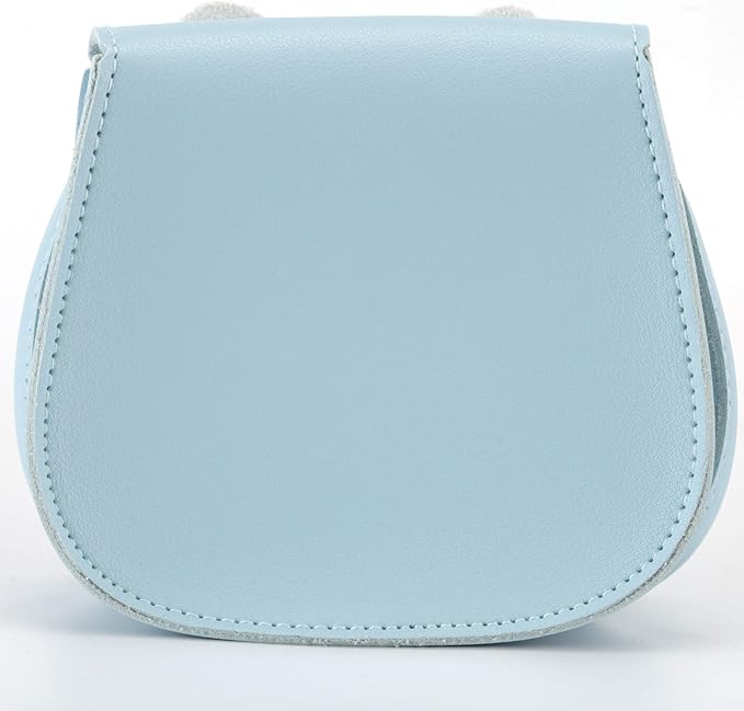 Little Rabbit Ear Bow Crossbody Purse,PU Shoulder Handbag for Kids Girls Toddlers(Blue)
