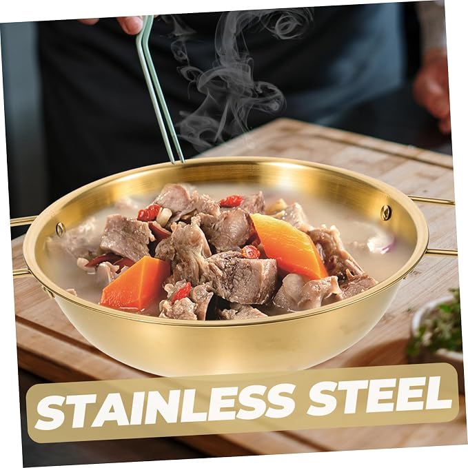 Stainless Steel Cooking Pot Korean Kitchenware Ramen Noodle Cooker Hot Pot