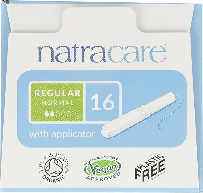 Natracare Tampons Reg With Applictr 16 ct (Multi-Pack of 12 boxes, 192 Total)