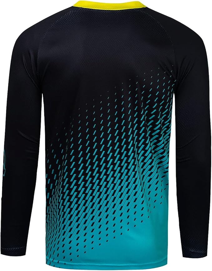 Boy Girl Cycling Jersey Kids Mountain Bike Motocross Long Sleeve Shirt Biking Tops 4-14 Years