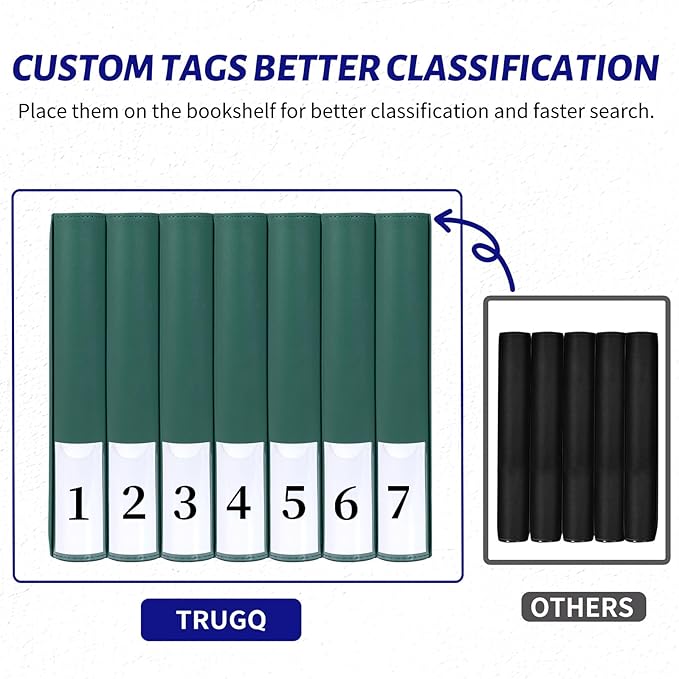 Toploader Binder Holds 324 Toploaders - 20 Toploaders|Waterproof PU Leather + Anti-Yellowing PP Inserts | Ridge Tab Sorting Portable top loader binder for cards(For Sports/Game Cards)