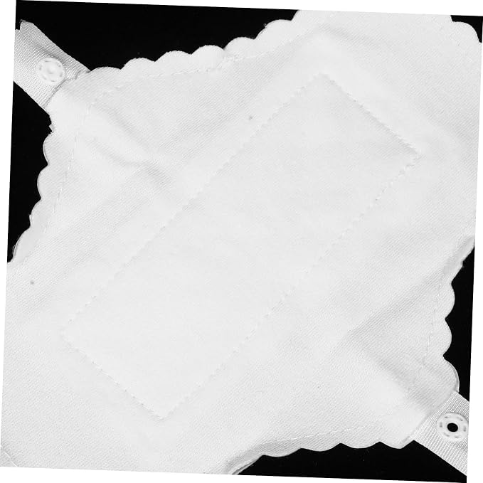 Healifty 10Pcs Cotton Menstrual Panties Liners Reusable Washable Sanitary Pads with Button for Womens Comfort and Leak Protection Skin Friendly Cloth Pads