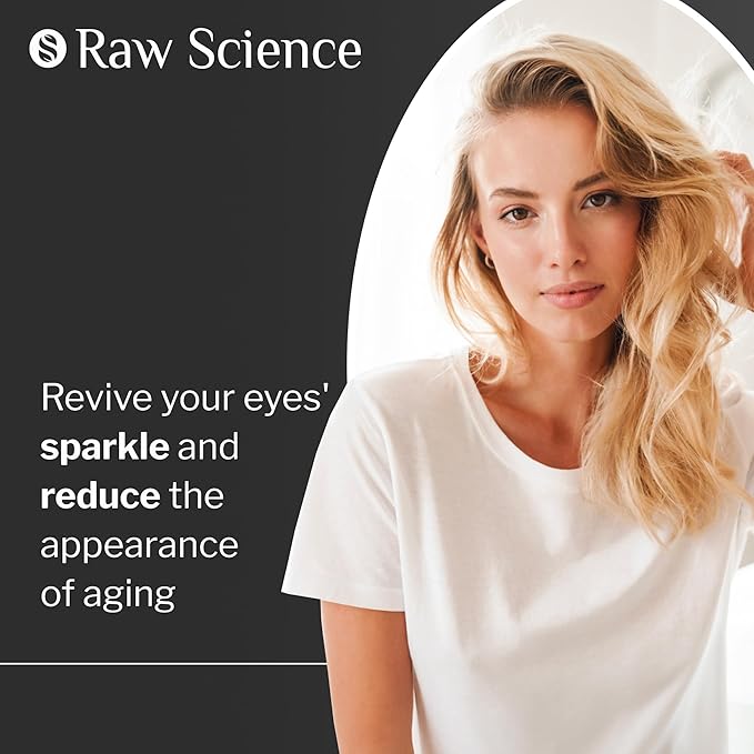 Eye Serum for Puffy Eyes & Dark Circles Under Eye Treatment, Caffeine, Niacinamide, Hyaluronic Acid, Retinol, Instant Moisturizer instead Eye Cream, Under Eye Bags & Puffiness, Eye Skin Care, 0.74 OZ