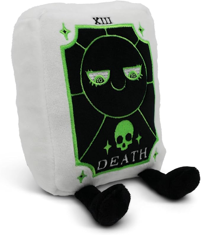 Rest in Plush Collectible – Spooky Cute Stuffed Toy, Soft Halloween Plushie for Collectors, Trick or Treat Gift, Fall Holiday Decoration - Death