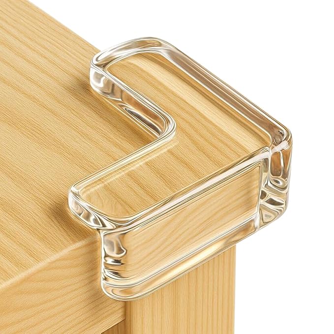 20 Pack Corner Protector Baby, Clear Coner Guard Furniture Corner & Edge Safety Bumpers Cushion for Table Edges & Sharp Coners, Baby Proofing, L Shaped