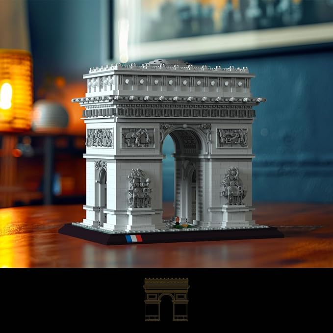 Architecture The Arc de Triomphe in Paris, Architectural Model Kit, Collectible Building Set for Adults, Build and Display Souvenir, Gift Idea for Lovers of History, Travel and Art（4436PCS）