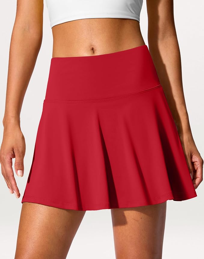 14" Tennis Skirt Golf Skorts with Pockets Tummy Control Shorts Pleated Skirts for Women Athletic Dressy Casual