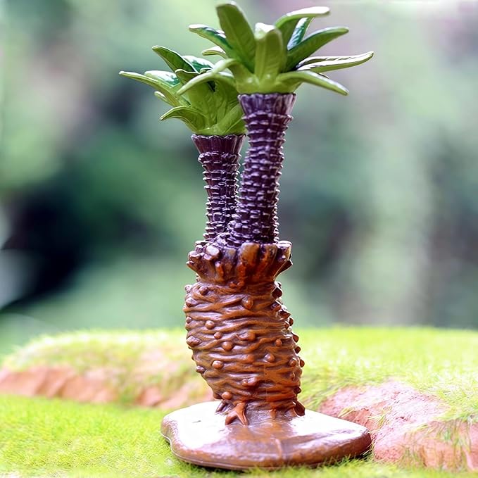 Gemini&Genius Cycas Plant Action Figure Toys for Kids Prehistoric Jungle Trees Figure Cycas Toys, DIY Educational or Decoration Sago Palm Plant Toy
