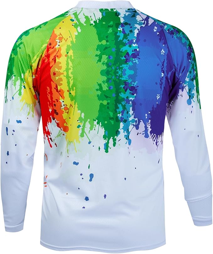 Weimostar Dirt Bike Jersey Youth Long Sleeve Off-Road Motocross Downhill Cycling t Shirt MTB Bicycle Biking Top for Boy Girl