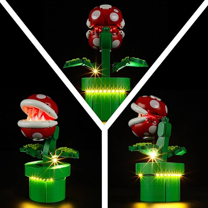 LED Light Kit for Lego 71426 Piranha Plant Set, Compatible with Lego 71426 Building Blocks Model(Not Include Blocks Set)