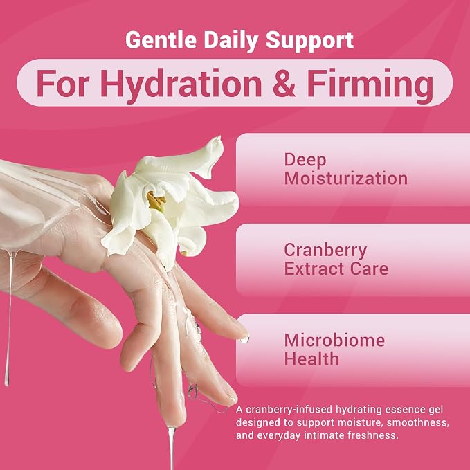 Intimate Moisture Gel for Women, Probiotics + Plant Extracts, pH Balance, Yeast Infection and BV Care, Dryness & Odor Relief, 1Box x 7pcs